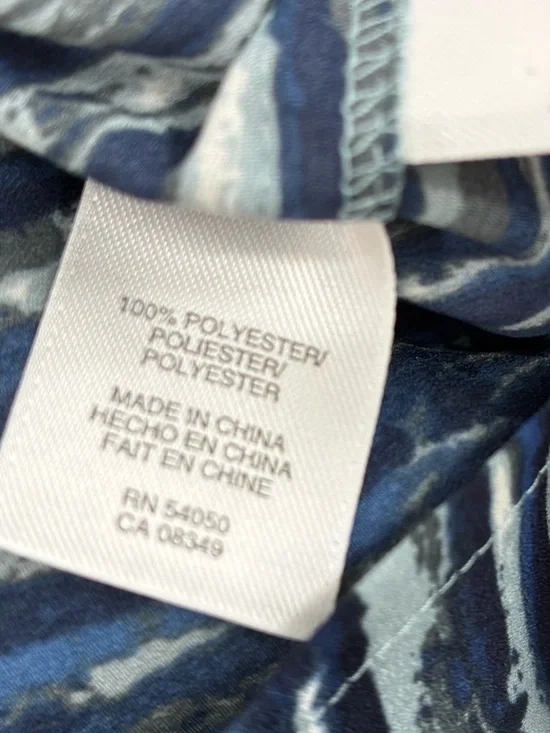 3For$20 Anne Klein Striped Button-Front Women’s Top in Navy and White size: L - Picture 3 of 4